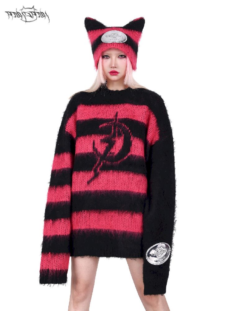 Punk Loose Genderless Street Y2K Sweater