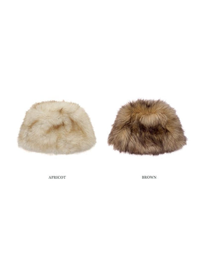 Fur thickened warm cold hat