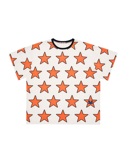 Pentagram print Wide t-shirt