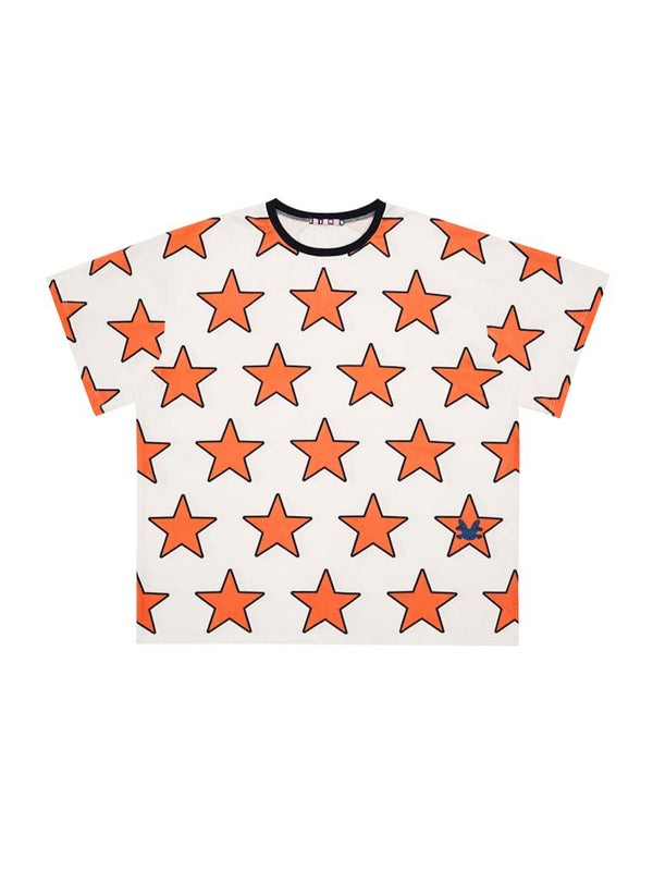 Pentagram print Wide t-shirt