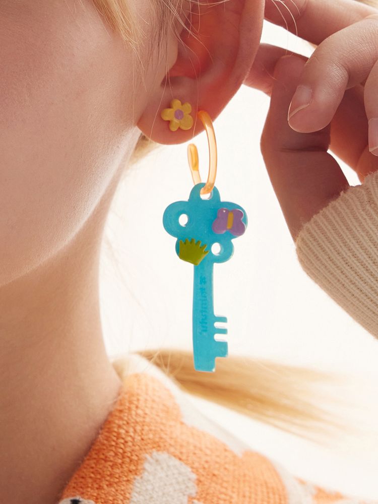 Cute Childish Key Earrings