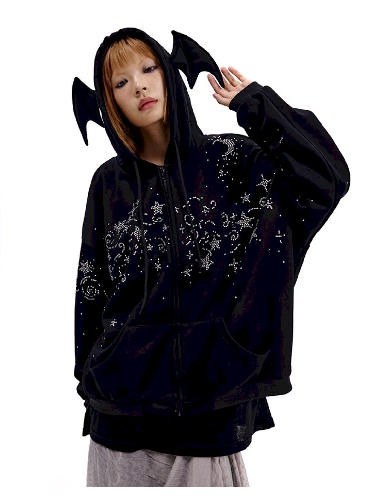 Starry Night Rhinestone Sweatshirt