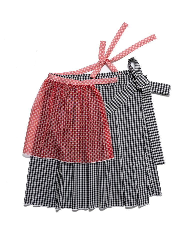 Separate Apron Combination Half Skirt