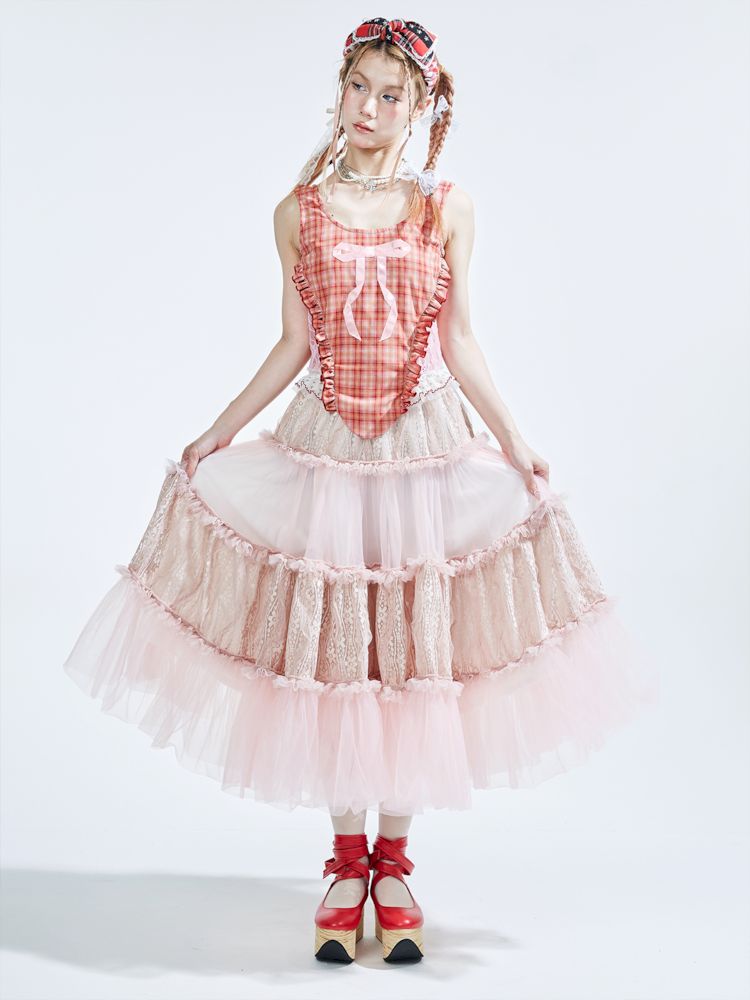 Lolita Sweet Cute Teenage Halter Skirt