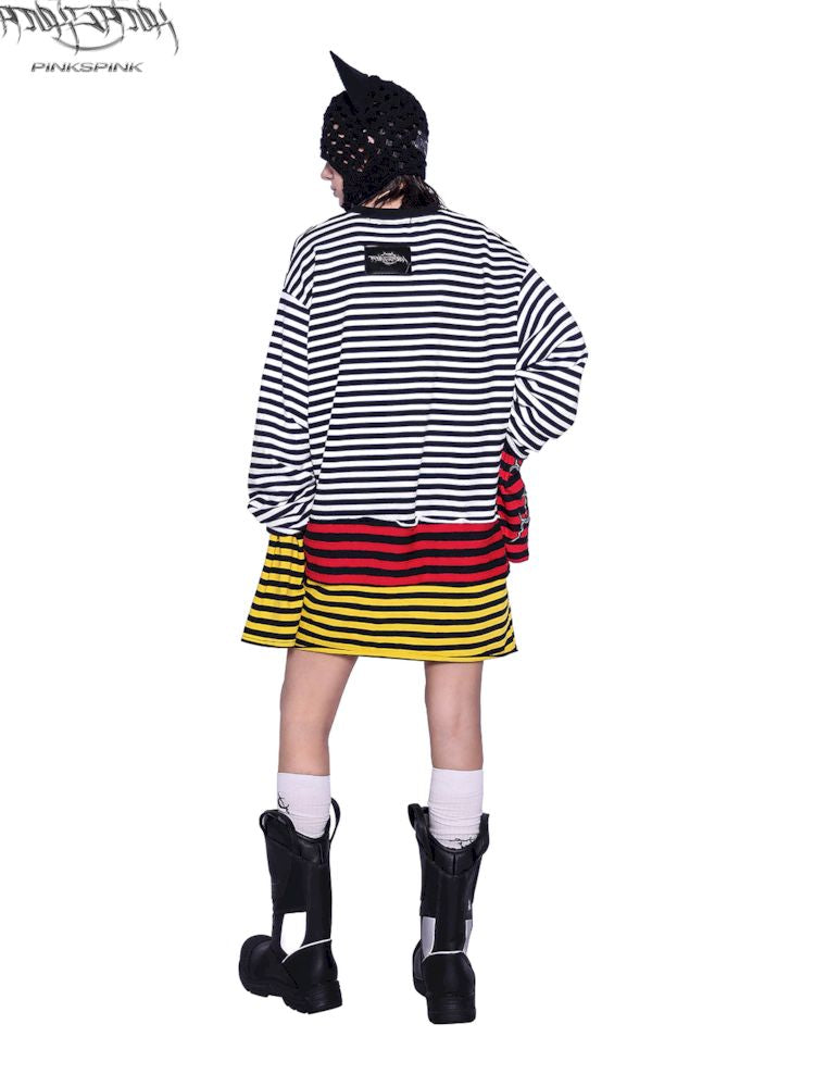 Stacked Stripe Sweatshirt T