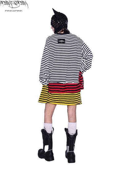 Stacked Stripe Sweatshirt T