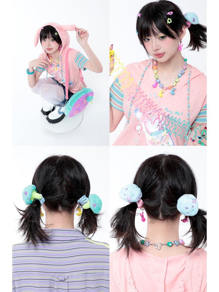 Cute Girls Japanese Accessories Mushroom Hair Bands/Hangings