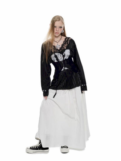 Long splicing umbrella skirt