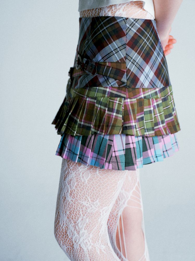 Punk Plaid Pleated Skirt