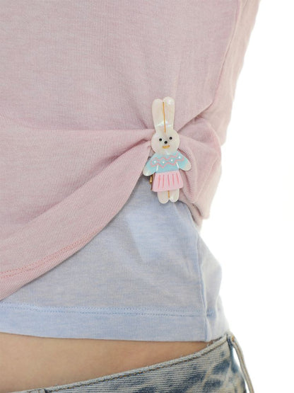 Cute rabbit hair clips