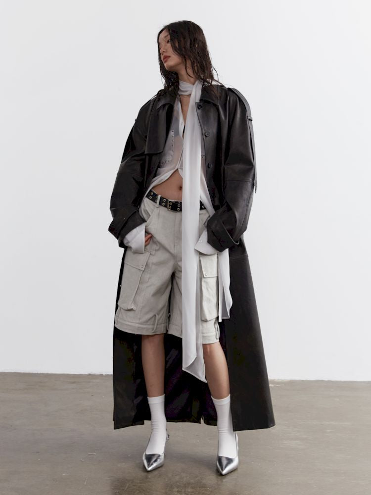 Heavyweight Extra Long Trench Coat