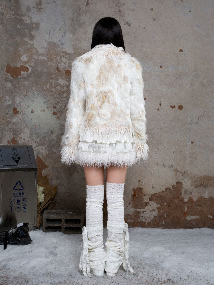 Eco fur coat