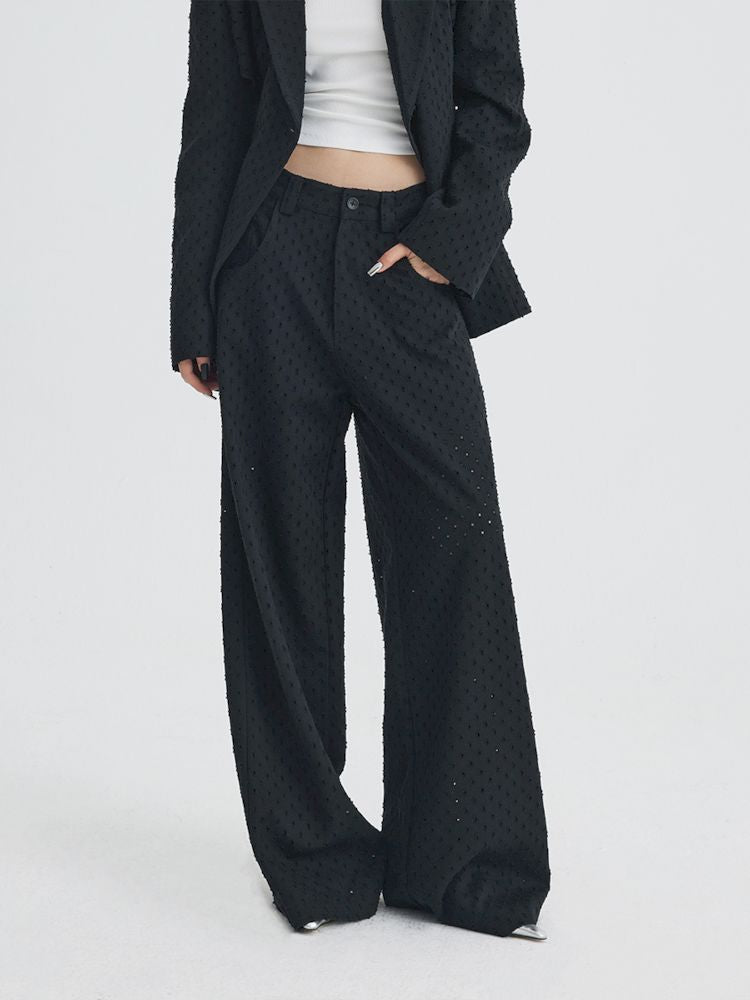 Mid Waist Loose Western Pants