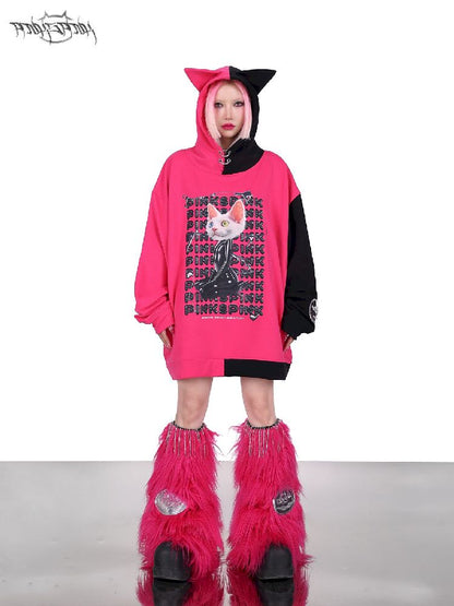 Devon Cat Ear Hooded Sweatshirt