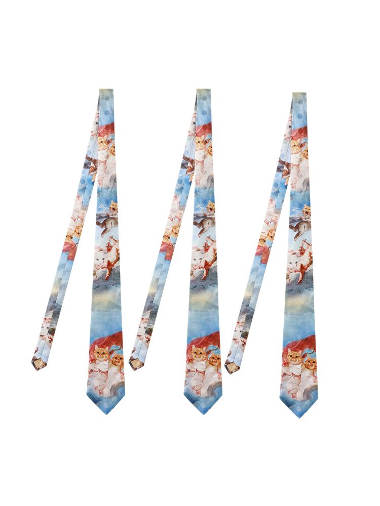 Furry Smash Pattern Printed Dot Tie