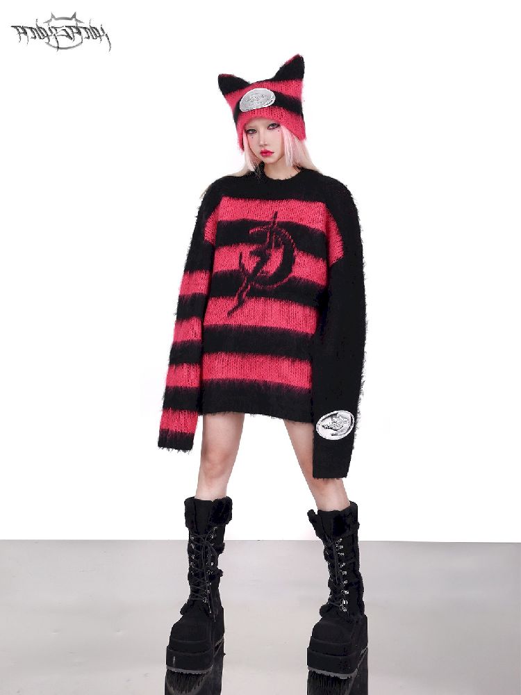 Punk Loose Genderless Street Y2K Sweater