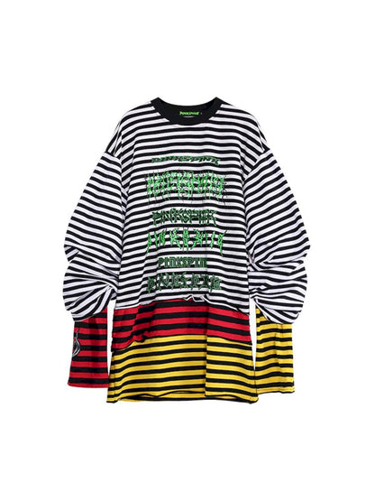 Stacked Stripe Sweatshirt T