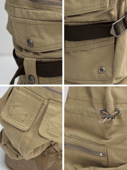 Multi Pockets Straight Work Pants