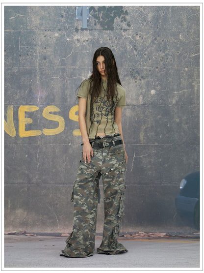 Punk camouflage pants