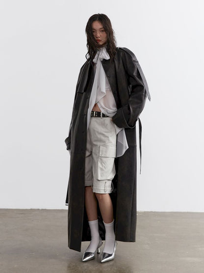 Heavyweight Extra Long Trench Coat