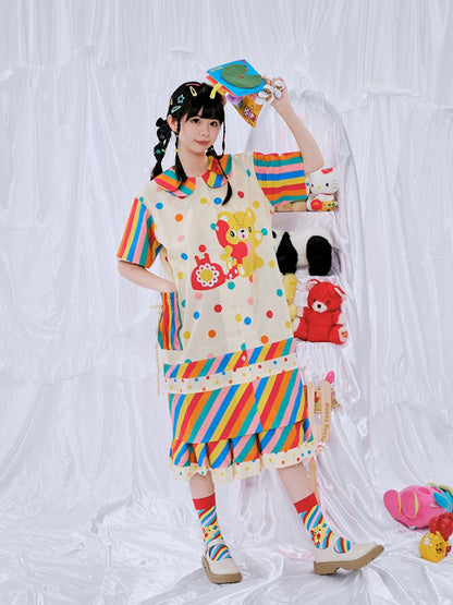 Rainbow Diary Shirt Dress