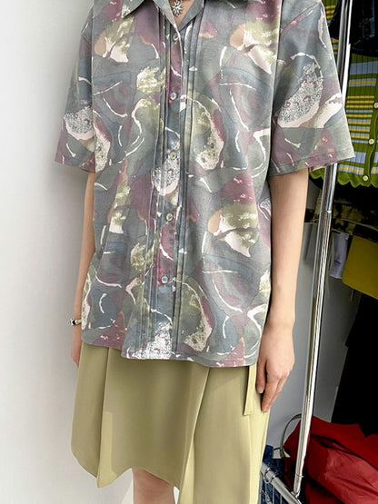 "Magic Gallery" Printed Short Sleeve Shirt