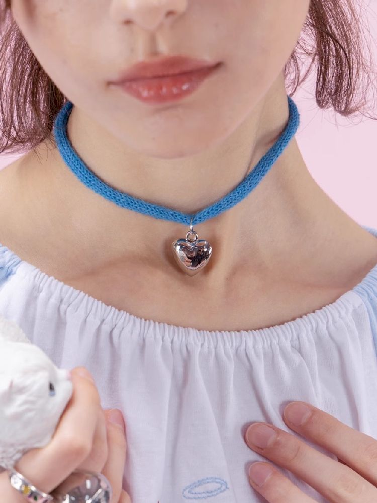 ChWool collar retro girl choker