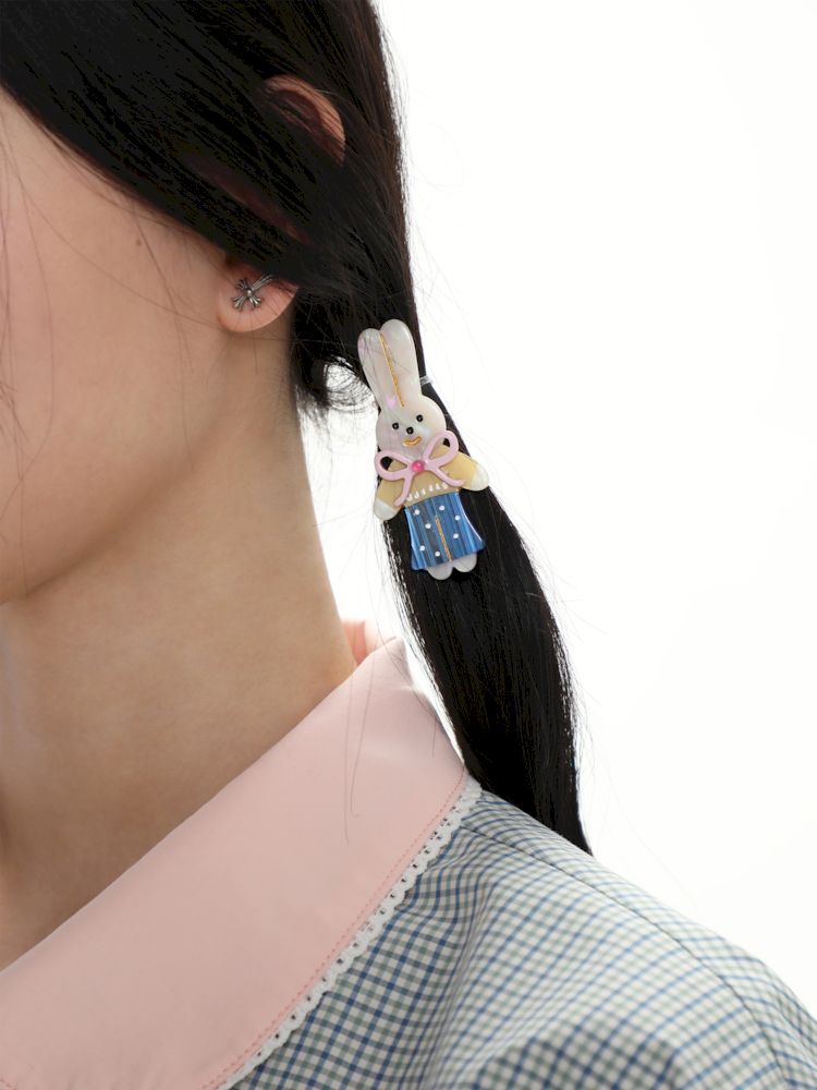 Cute rabbit hair clips