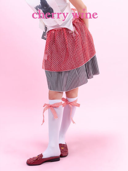 Separate Apron Combination Half Skirt