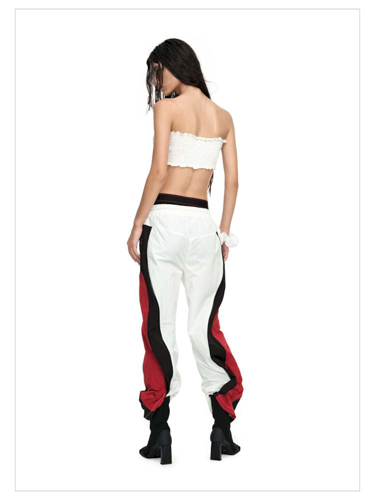 Double Waisted Colorblocked Sport Punch Pants