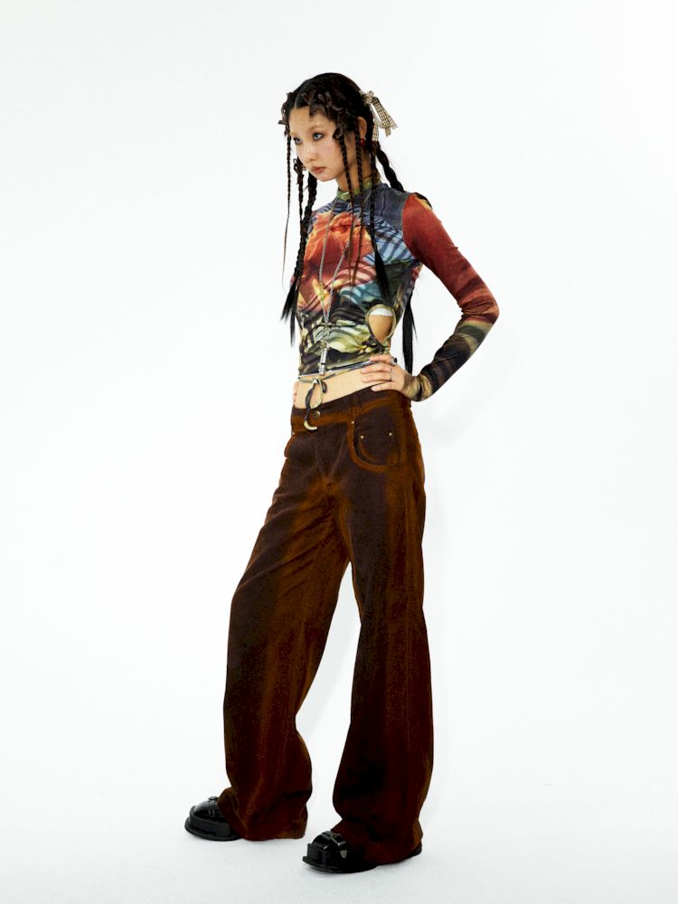 Casual skinny straight leg pants