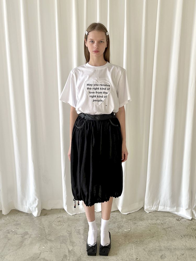 Waist Head Pleated Linen Half Skirt