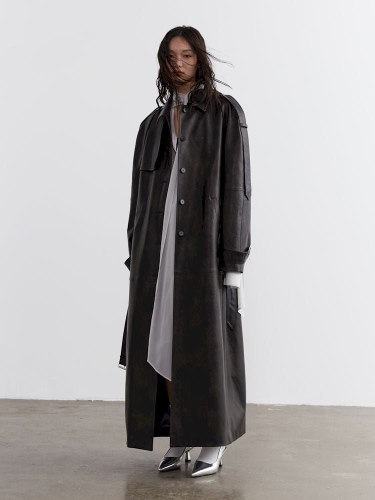 Heavyweight Extra Long Trench Coat