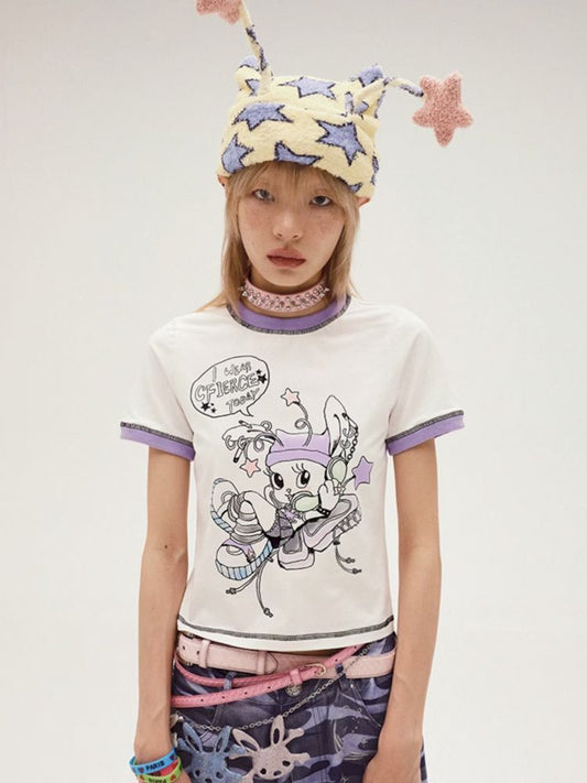 Bunny Elf bedrucktes T-Shirt 