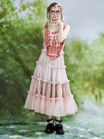 Lolita Sweet Cute Teenage Halter Skirt