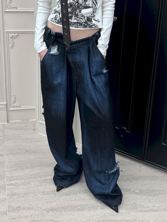 Old Jeans Loose Wide Leg Pants