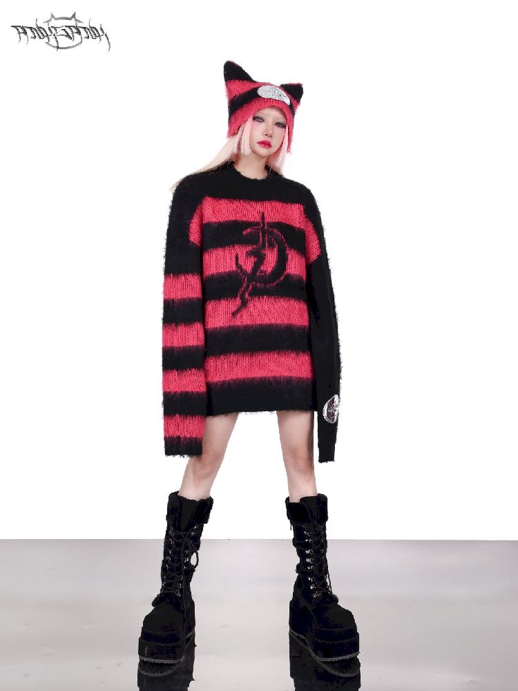 Punk Loose Genderless Street Y2K Sweater