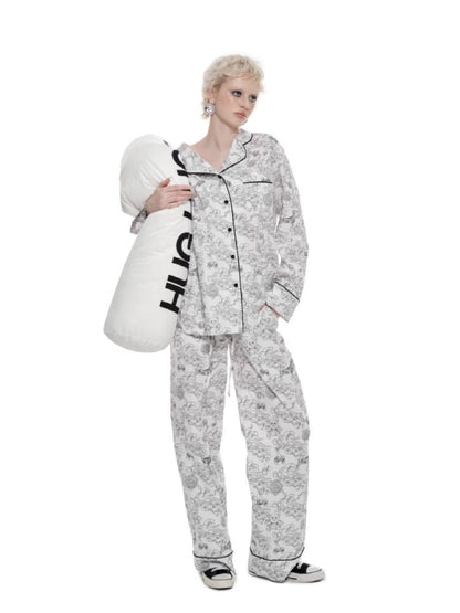 Printed Cotton Homewear Set