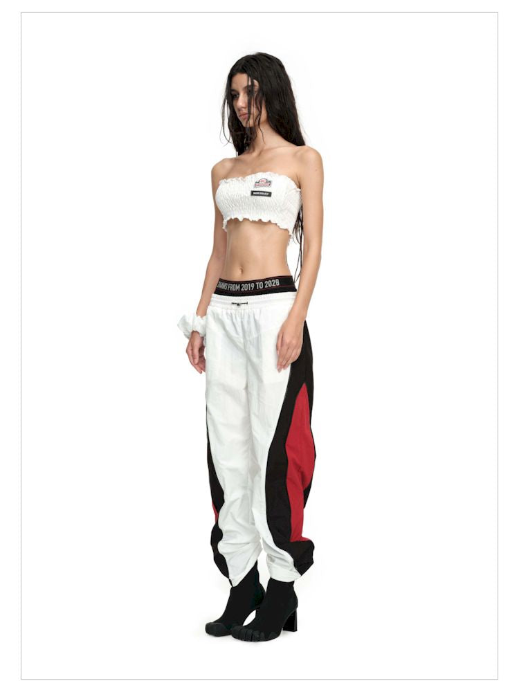 Double Waisted Colorblocked Sport Punch Pants