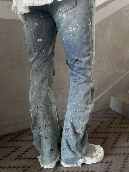 Punk Street Fermented Wash Splash Art Jeans