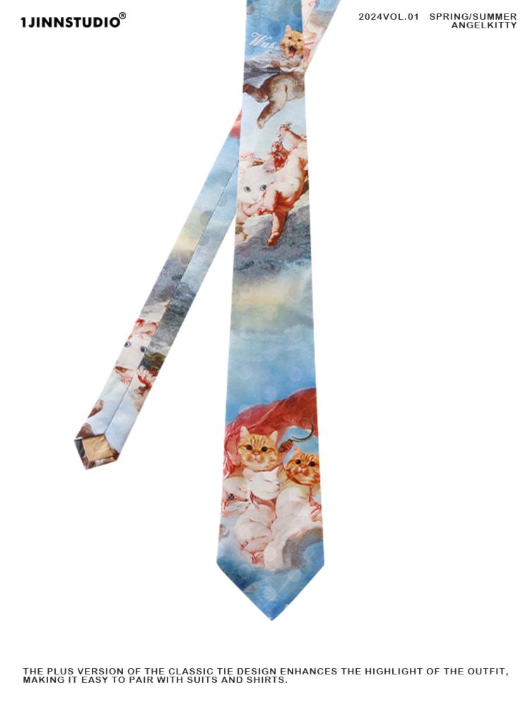 Furry Smash Pattern Printed Dot Tie