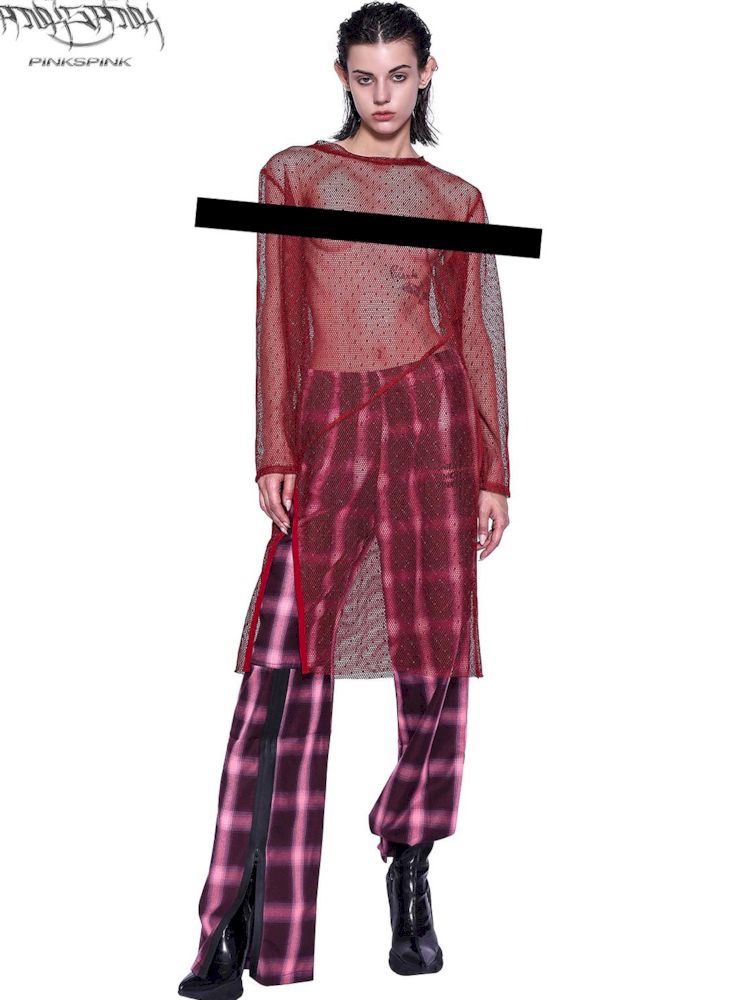 Plaid Trailing Pants