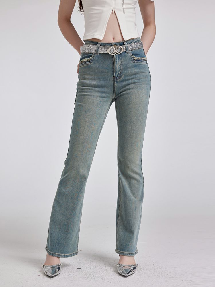 High Street blue ladies skinny jeans