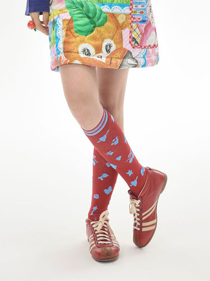 Illustration Mid Calf Socks