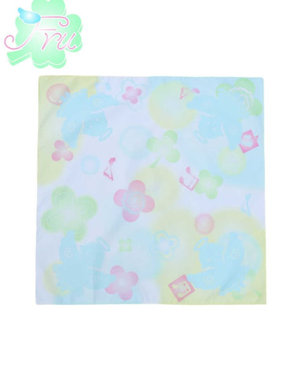 Clover Colourful Summer Silk Scarf