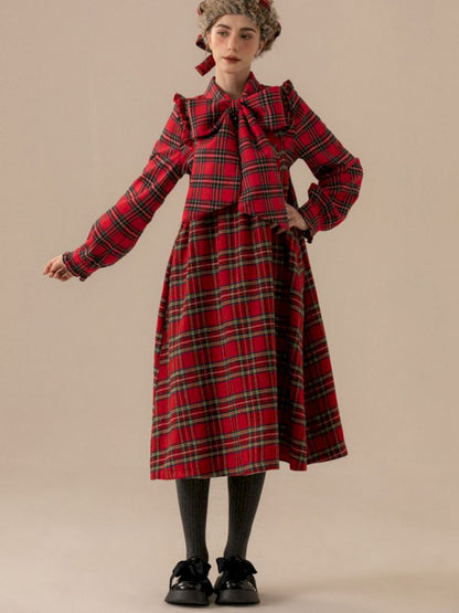 Fly Sleeve Tweed Customized Long Vest Doll Dresses