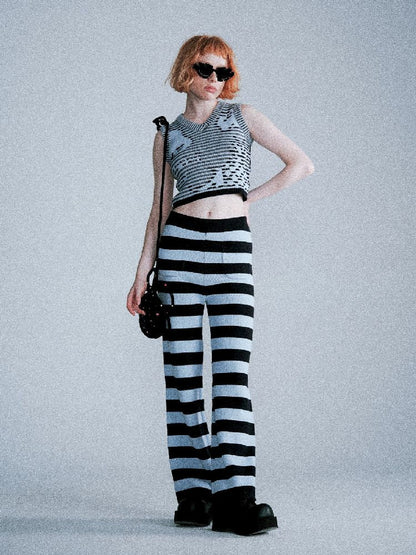 Classic Striped Knit Pants