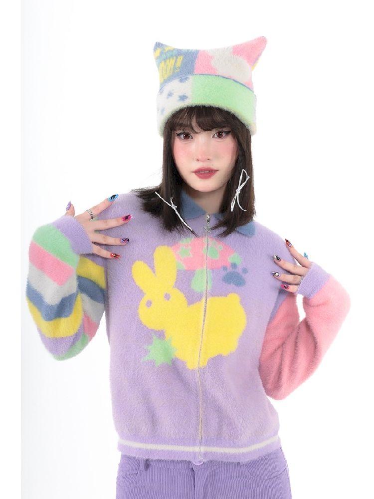 Ghostly Colorful Dopamine Niche Sweater