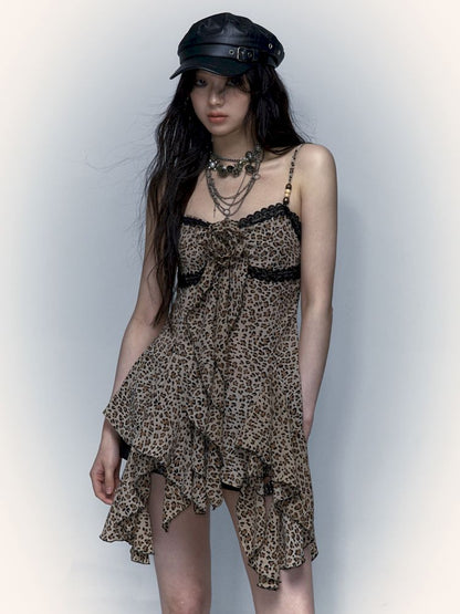 Irregular Leopard Print Cami Top