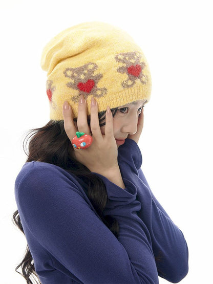 Yellow Love Bear Cold Hat